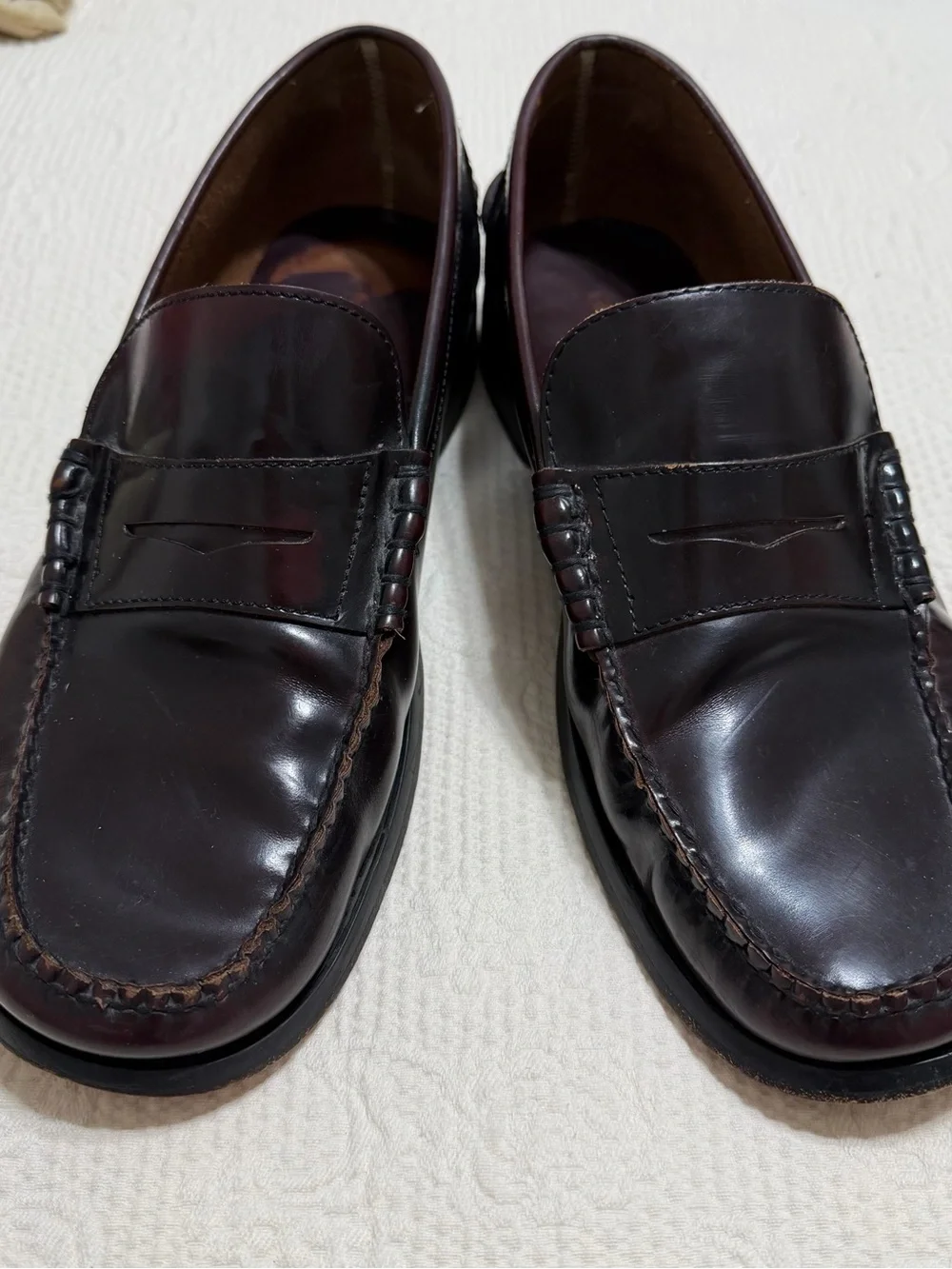 Bostonian Men's Leather Penny Loafers in Dark Brown